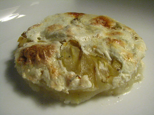 Potato and Fennel Gratin with Fresh Mozzerella