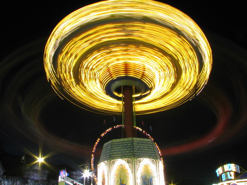 100 Things to see at the fair #28: Wave Swinger at Night