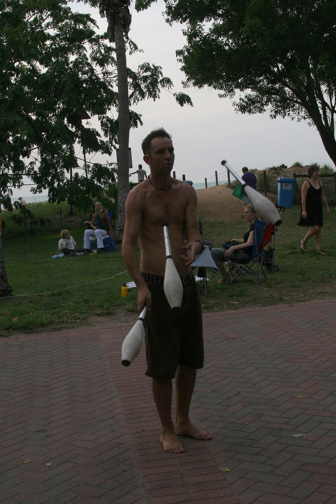 Juggler Busker at Mindil Beach Market