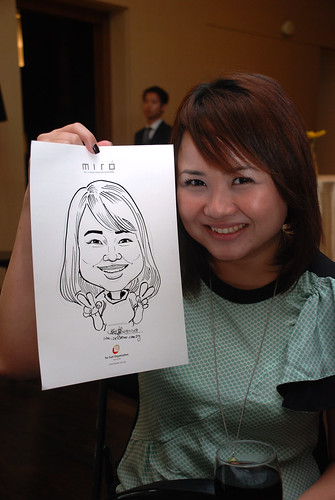 Caricature live sketching for Far East Organisation SPH Media Night The Miro 1