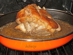 Cerdo con castañas-en horno