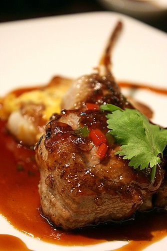 Grilled Special Rack of Lamb with Chinese Wine