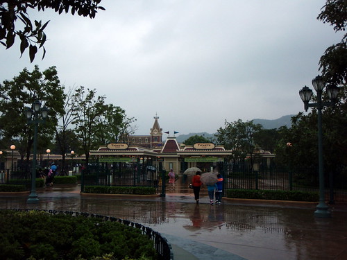 happiest place on earth? more of wettest place in HK that day