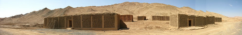 More grape drying houses in the desert on my way to Shanshan on highway G312, Xinjiang Province, China