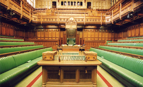 The green benches of Parliament