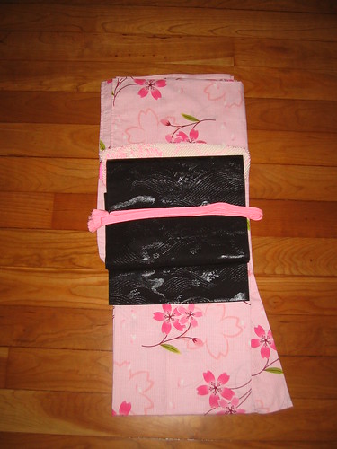 Pink UNIQLO yukata coordinate - Kimono-style