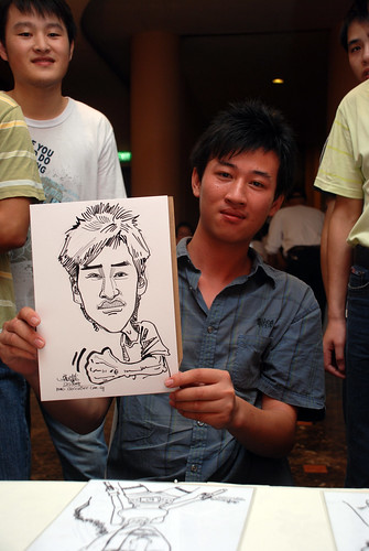 Caricature live sketching for Nippon Express Singapore Pte Ltd - 7