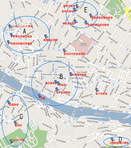 Map_Firenze2景點分區