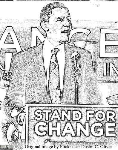 obama and family coloring pages - photo #37