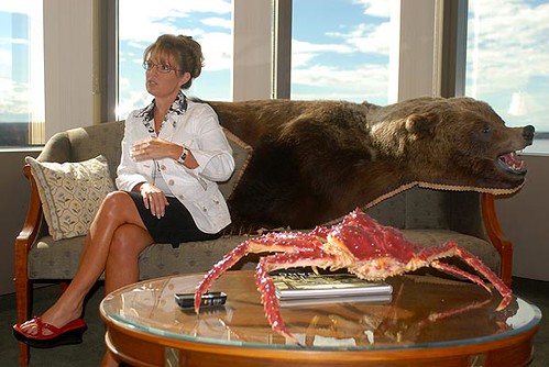 Sarah Palin en su despacho