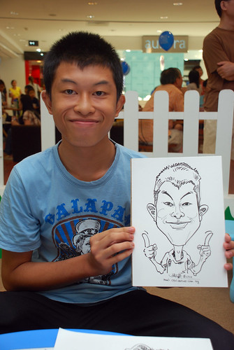 caricature live sketching for West Coast Plaza day 2 - 7