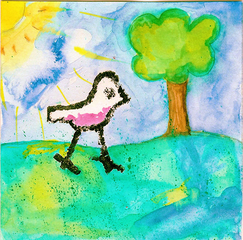 Bird Print - Daily Art Card