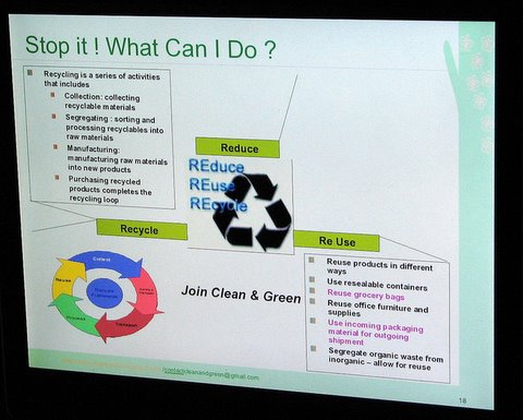 clean and green presentation slide what can I do 250408 sun