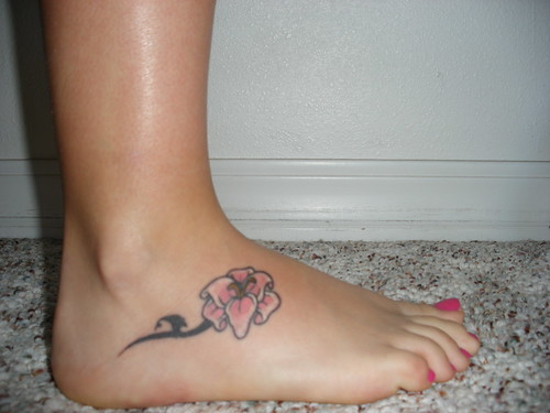 tattoo My lily tattoo on my foot