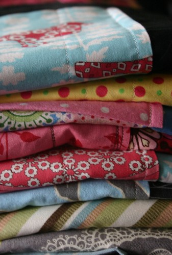 stack of natasha aprons