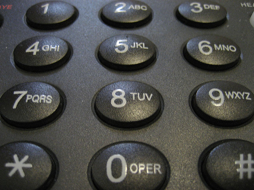 phone buttons