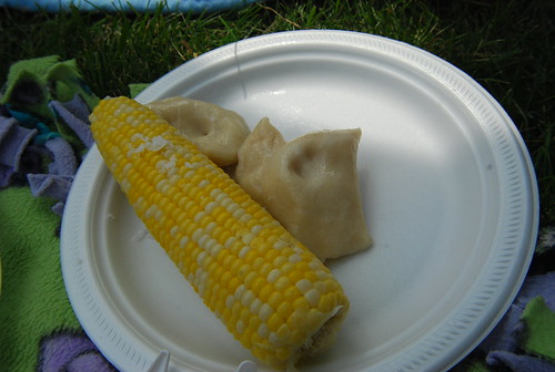 Corn and perogies