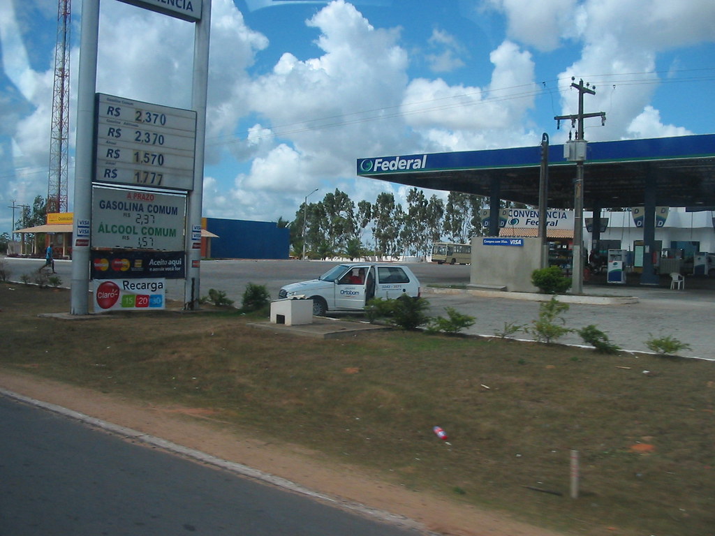El costo del combustible en Natal (Brasil).