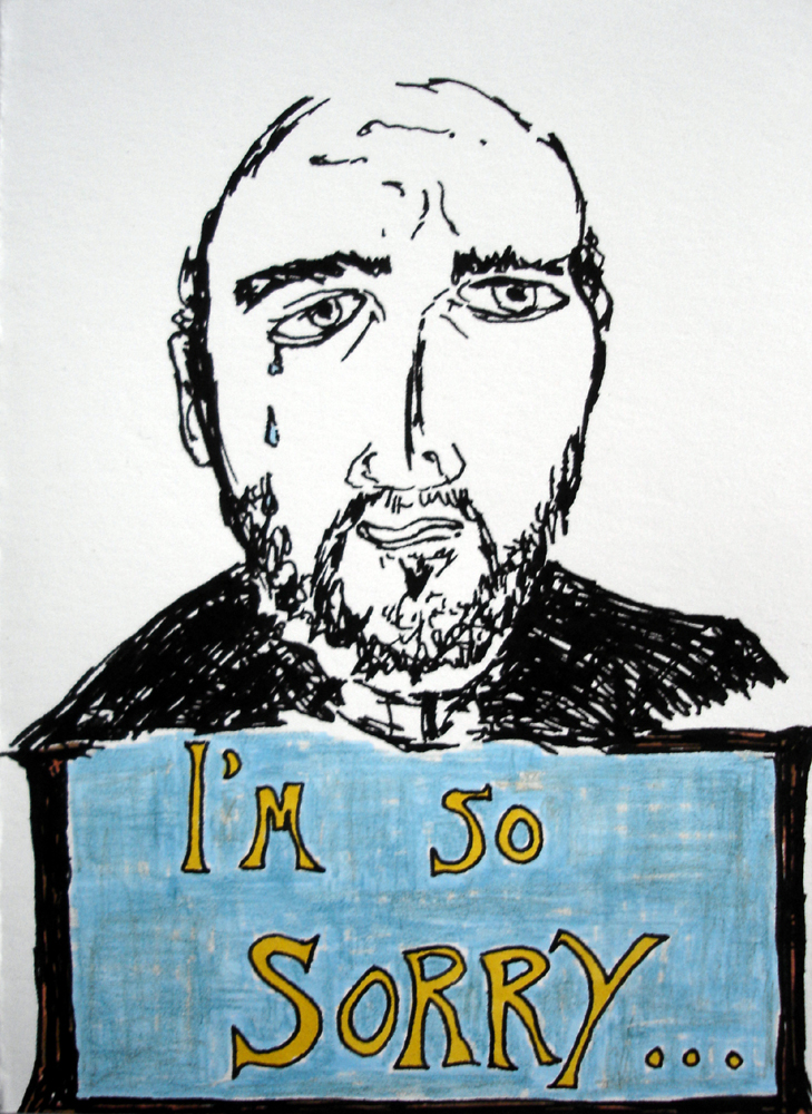 I'm so Sorry... - Limited Edition Note Card - Original Drawings