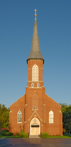 Saint Francis of Assisi Roman Catholic Church, in Portage des Sioux, Missouri, USA - exterior