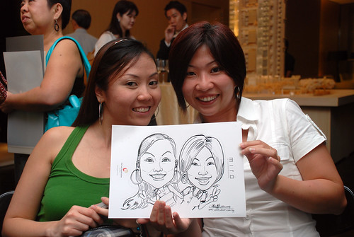 Caricature live sketching for Far East Organisation SPH Media Night The Miro 8