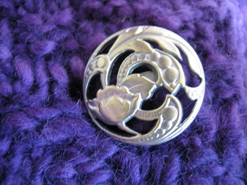 purple jacket  - button detail