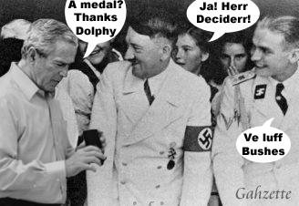 Hitler Medals Bush
