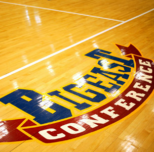 Big East basketball court logo