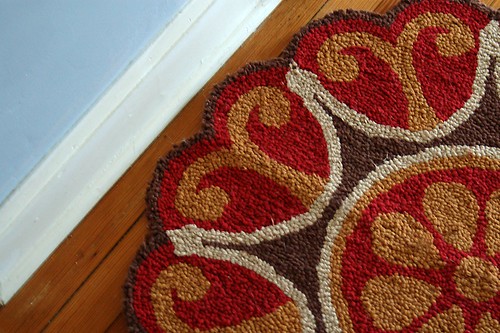 Shaped rug from Pier 1.