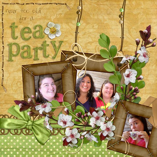 Tea Party Scrapbook Pages