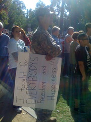 Soldier at Sacramento Join the Impact Rally