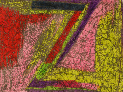 Zandarious's Crayon Crackle Letter Painting