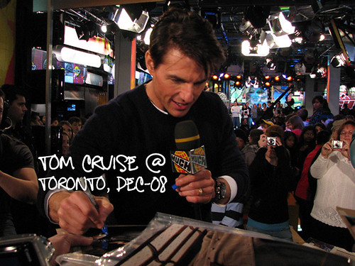 tom cruise bodyguard. Tom Cruise live at MuchMusic,