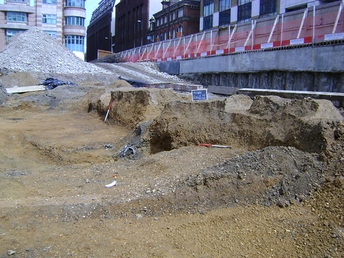 Site looking east along southern limit of excavation