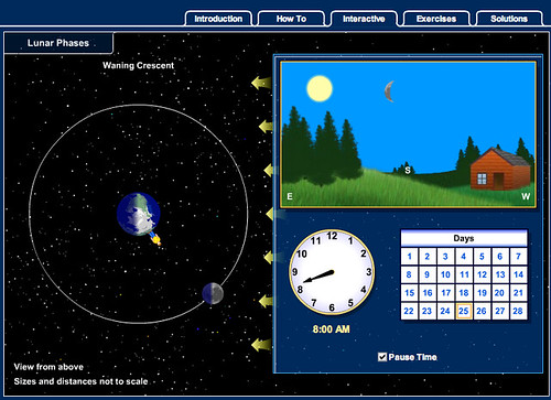 Phases of the moon interactive ( http://highered.mcgraw-hill.com/sites/007299181x/student_view0/chapter2/lunar_phases_interactive.html )