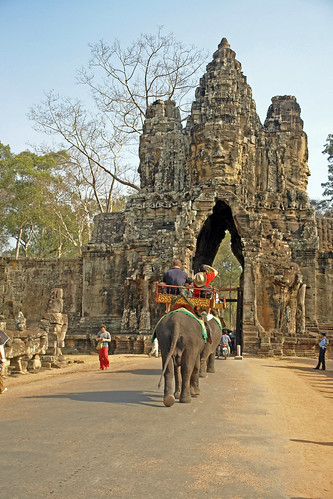 Entering Angkor Thom
