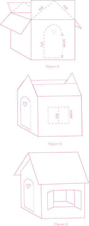 how to make a gingerbread box house out of cardboard