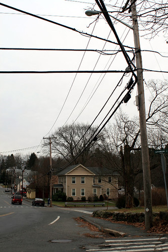 Power lines along Main Street - Southborough, MA
