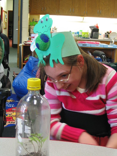 earth day activities for toddlers. A student wearing an earth day