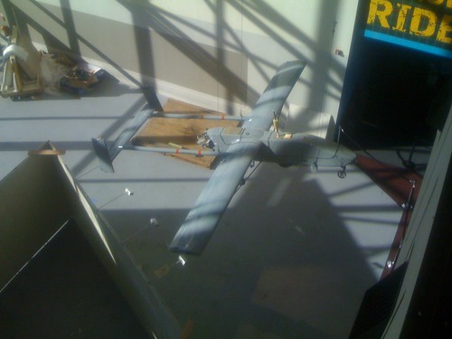 UAV Exhibit before it was completed at the Smithsonian (March 2008)