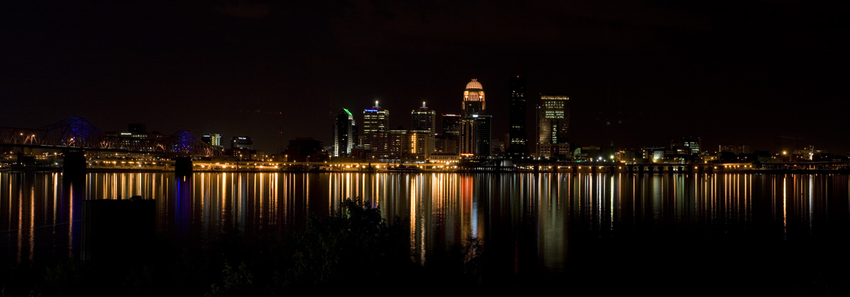 Louisville Skyline At Night