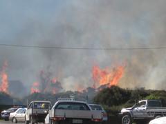 Bushfire at Sisters Beach 5, Tasmania, 19/10/08