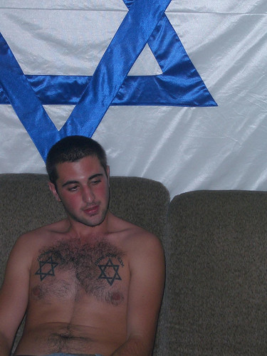 Israeli Flag, Tattoo, Stars of David