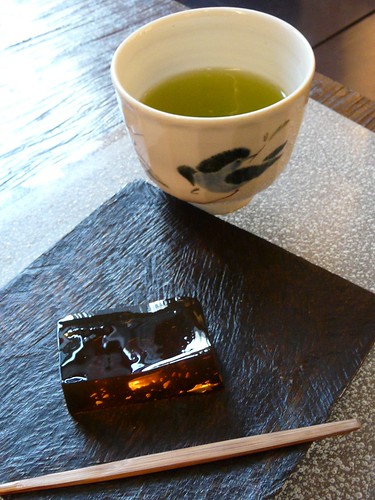Japanese confectionery and a cup of tea -Grean tea 01-