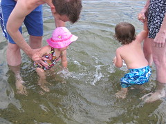 Kids Playing in the Lake