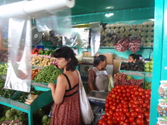 Tracy at the market