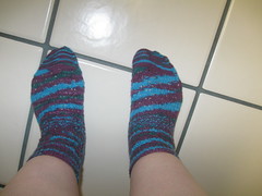 Finished Llympic socks with 12 hours to go!!!!!!