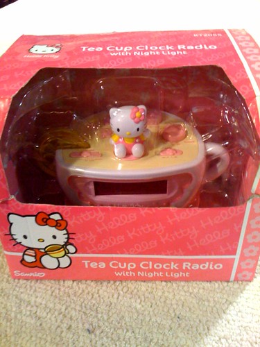 Pink Hello Kitty Alarm Clock Radio