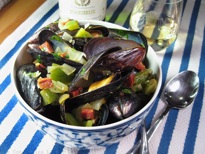 mussels chorizo bowl