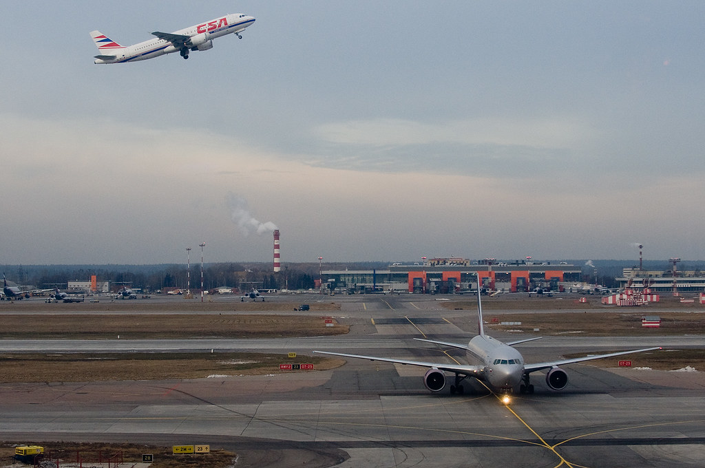 CSA Airbus A320 OK-MEH and Aeroflot Boeing 767-300